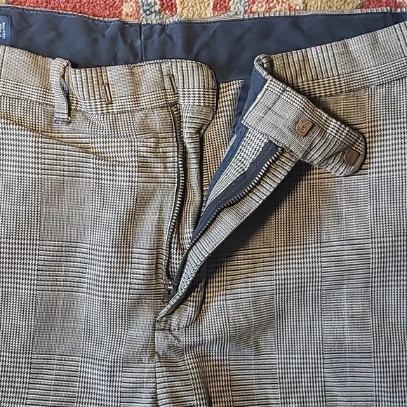 RALPH LAUREN POLO CHECKERED HOUNDSTOOTH PLAID TROUSER PANTS 38x32